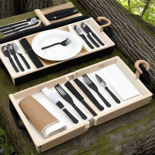 Afbeelding van Voordelen van opvouwbare campingbesteksets