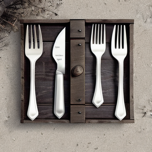 Afbeelding van Handige opvouwbare campingbesteksets voor onderweg