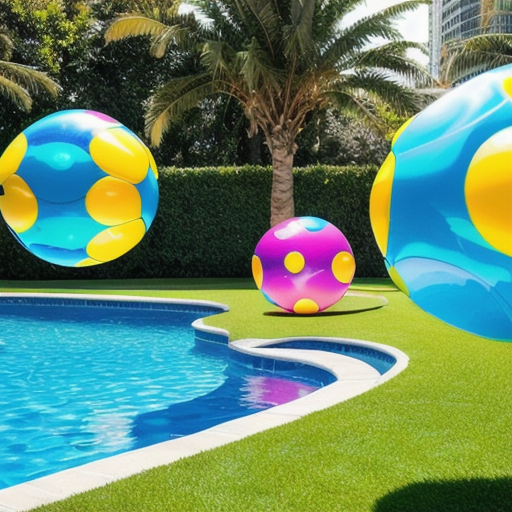 Afbeelding van Gebruik opblaasbare speelgoedballen voor een feestelijk evenement