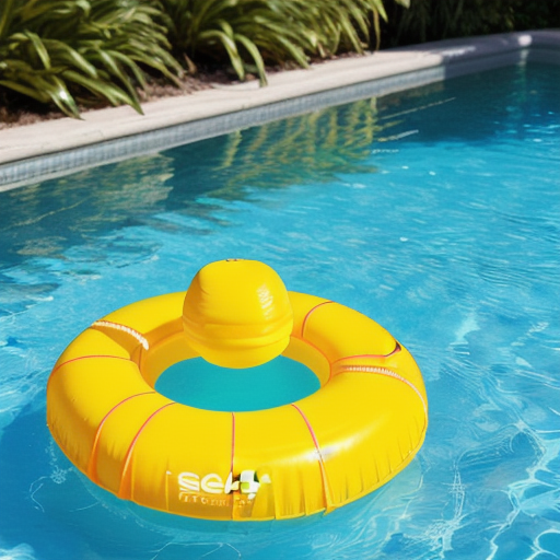 Afbeelding van Materialen voor opblaasbare zwemboeien uitgelegd