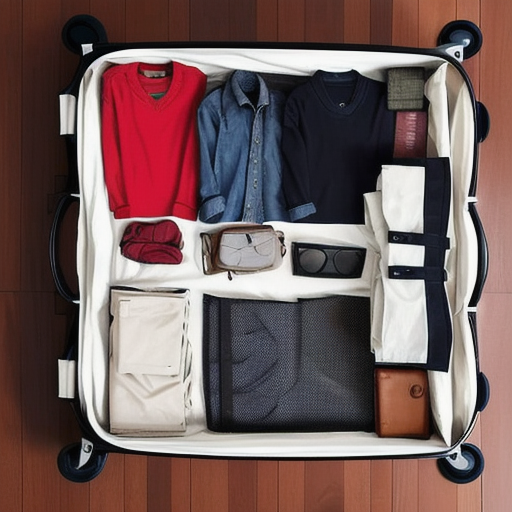 Afbeelding van Innovatieve opvouwbare kofferorganizers voor reizigers