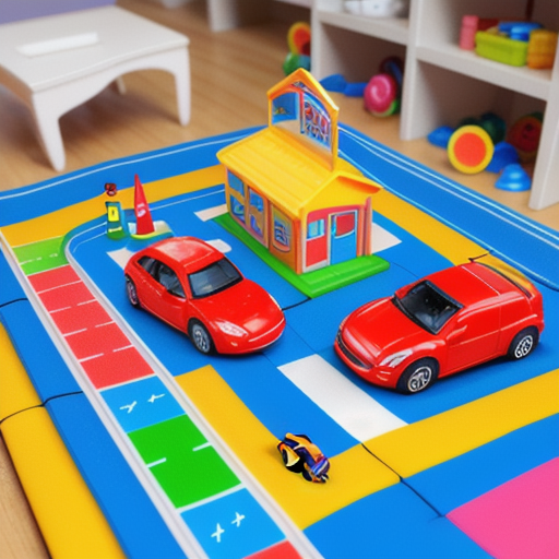 Afbeelding van Wanneer plastic auto speelsets in de aanbieding zijn