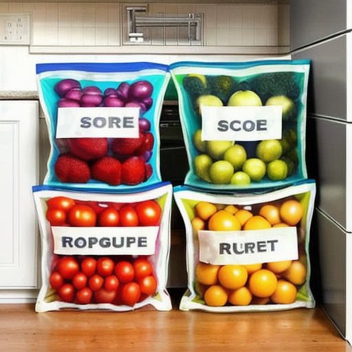 Afbeelding van Verminder voedselverspilling met herbruikbare opbergzakken