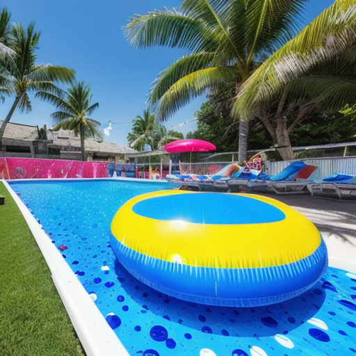 Afbeelding van Opblaasbare speelgoedballen voor plezier in het zwembad