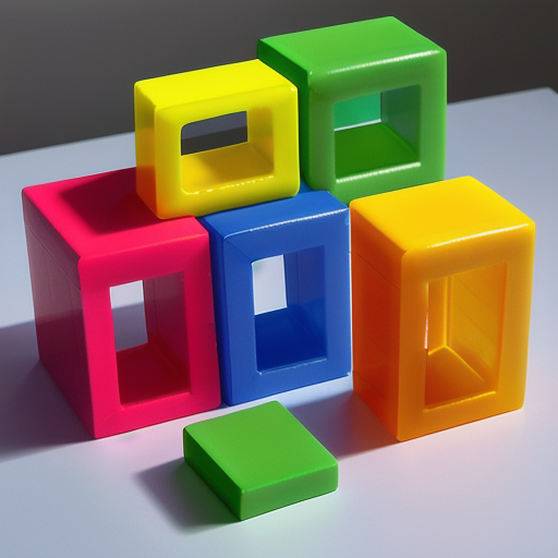 Afbeelding van Maak je eigen plastic speelgoedblokken thuis eenvoudig