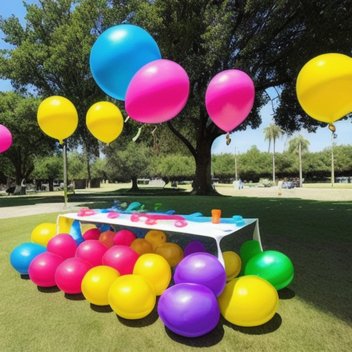 Afbeelding van Opblaasbare waterballonnen kiezen voor themafeesten