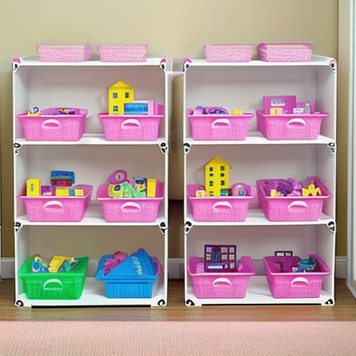 Afbeelding van Organiseer de accessoires van je plastic speelgoed poppenhuizen