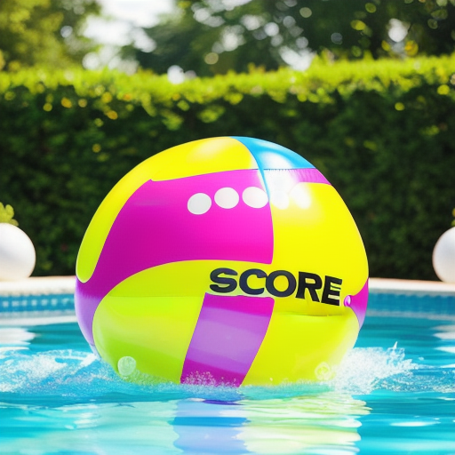 Afbeelding van Opblaasbare springballen: Veilig in het zwembad gebruiken