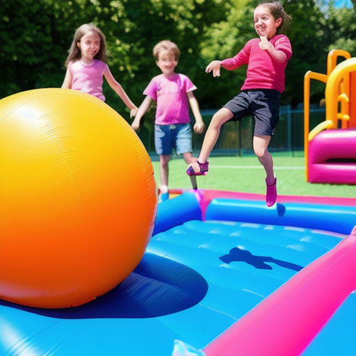 Afbeelding van Veiligheidstips voor opblaasbare springballen maken