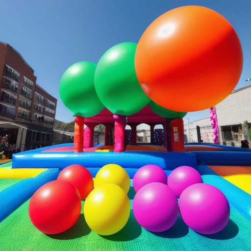 Afbeelding van Goedkoopste opties voor opblaasbare springballen huren