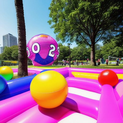 Afbeelding van Ontdek de verschillende soorten opblaasbare springballen voor volwassenen