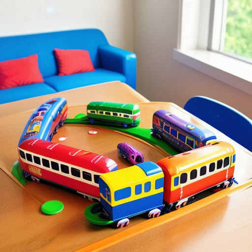 Afbeelding van Gemiddelde kosten van plastic speelgoed treinstellen