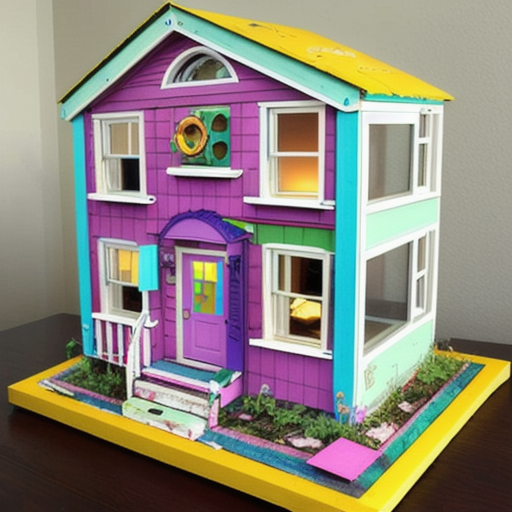 Afbeelding van Maak je eigen plastic speelgoed poppenhuizen van recyclagemateriaal
