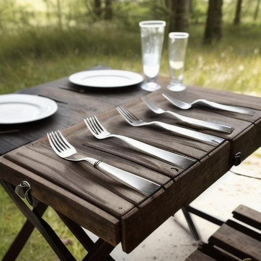 Afbeelding van Top merken opvouwbare campingbesteksets 2023