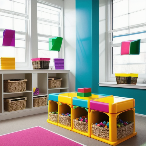 Afbeelding van Opbergoplossingen voor plastic speelgoedblokken