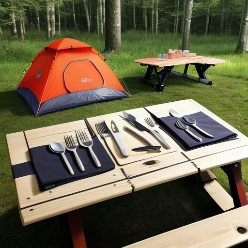 Afbeelding van Ontdek de extra functies van opvouwbare campingbesteksets