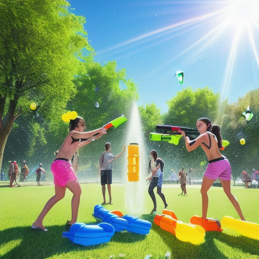 Afbeelding van Organiseer een onvergetelijk waterpistool gevecht met vrienden
