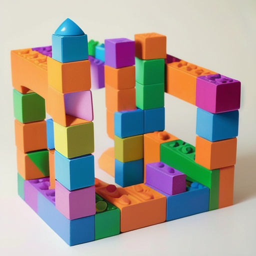 Afbeelding van Combineer plastic speelgoedblokken met andere materialen