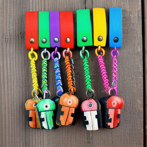 Afbeelding van Creatieve zelfgemaakte speelgoed sleutelhangers als cadeau