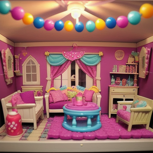 Afbeelding van Themafeest organiseren rond plastic speelgoed poppenhuizen