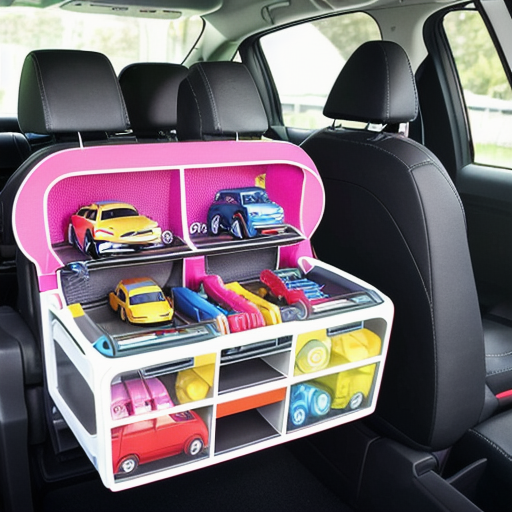 Afbeelding van Slimme opbergideeën voor plastic autostoeltjes speelgoed