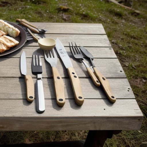 Afbeelding van Prijsrange opvouwbare campingbesteksets onthuld