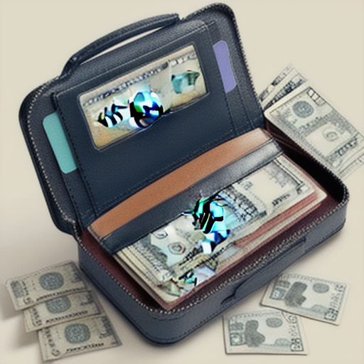 Afbeelding van Veilig geld bewaren met een opvouwbare reisportefeuille