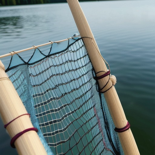 Afbeelding van Transport van opvouwbare visnetten voor visreizen