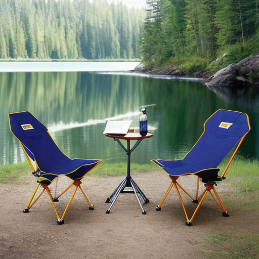 Afbeelding van Efficiënt opvouwbare kampeerstoelen inpakken voor roadtrip
