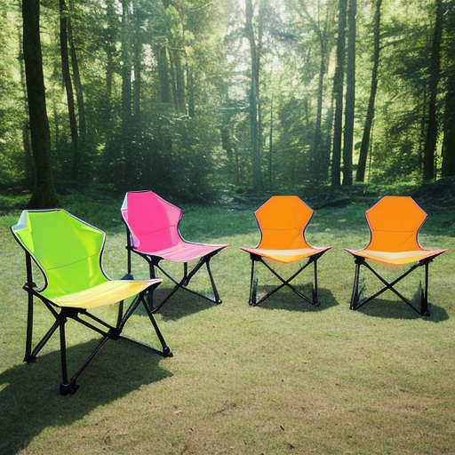 Afbeelding van Populaire kleuren en designs voor opvouwbare kampeerstoelen