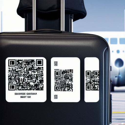 Afbeelding van Opslaan van informatie op bagagelabels met QR-code