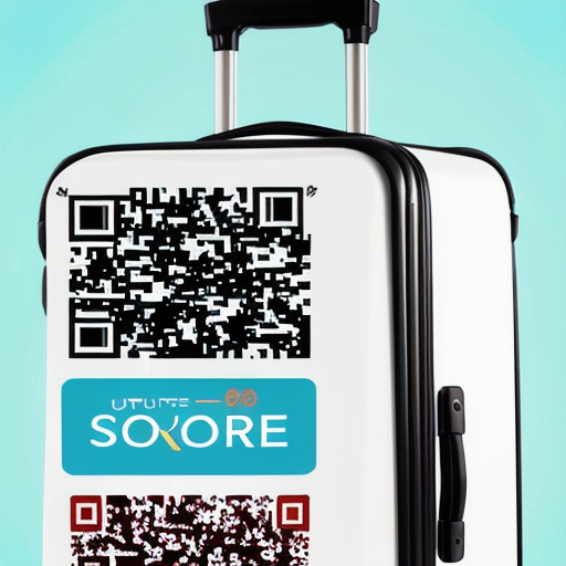 Afbeelding van Belangrijke informatie opslaan met QR-code bagagelabels