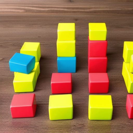 Afbeelding van Educatief spel maken met rubberen bouwblokken