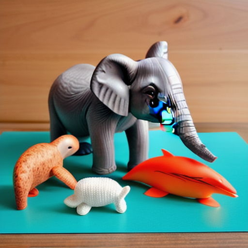 Afbeelding van Duurzame plastic speelgoeddieren voor een groenere toekomst