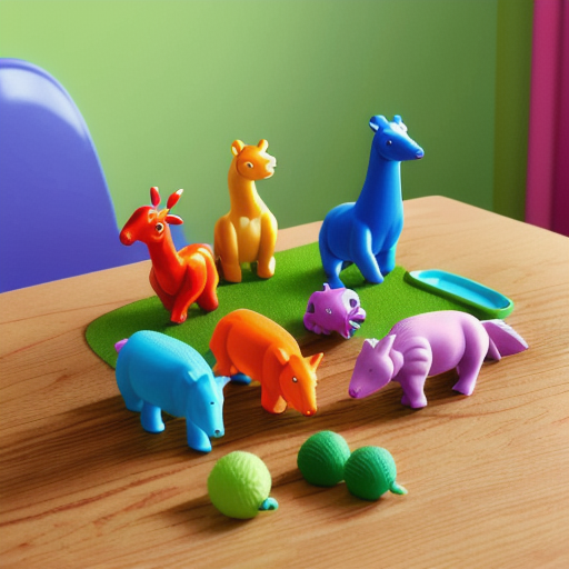 Afbeelding van Perfecte plastic speelgoeddieren voor educatie