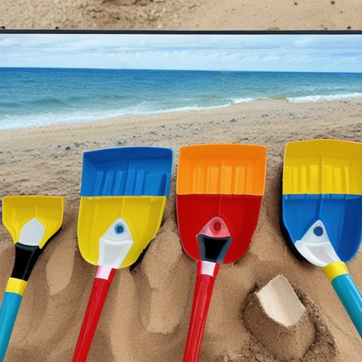 Afbeelding van Voordelen van kunststof speelgoed schepjes op het strand