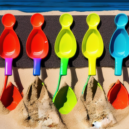 Afbeelding van Creatief spel met kunststof speelgoed schepjes bevorderen