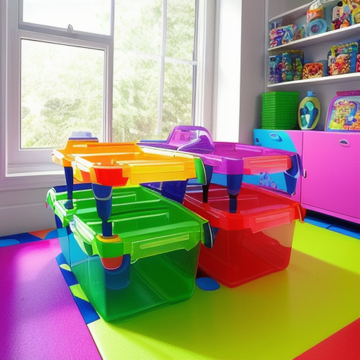 Afbeelding van Multifunctionele plastic speelgoed bakjes: De voordelen