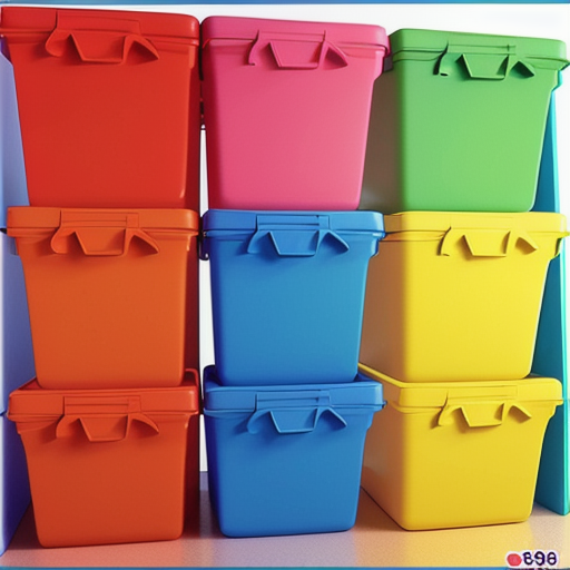 Afbeelding van Speelgoed Organiseren met Plastic Bakjes in de Kinderkamer