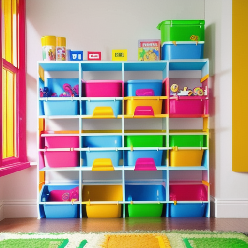 Afbeelding van Organiseer de kinderkamer met plastic speelgoed bakjes