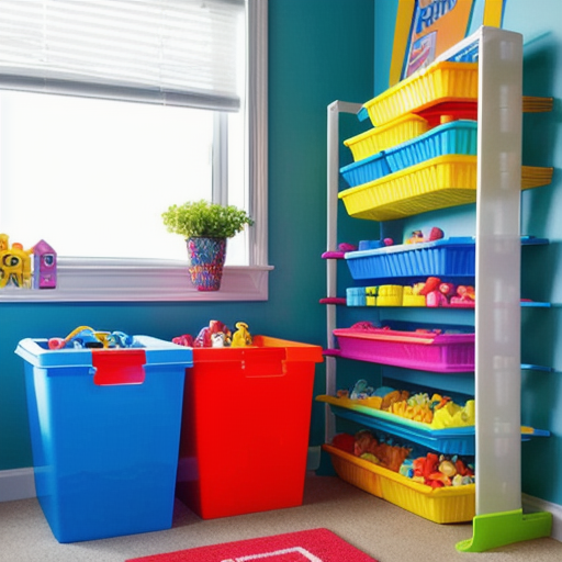 Afbeelding van Plastic speelgoed bakjes: de sleutel tot een opgeruimd huis