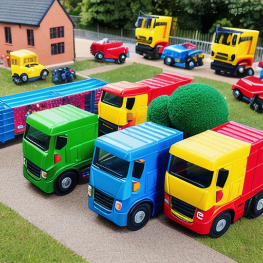 Afbeelding van Leuke accessoires voor je plastic speelgoed lorries