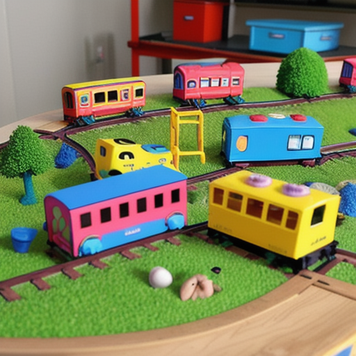 Afbeelding van Creatieve accessoires voor plastic speelgoed bouwtreinen