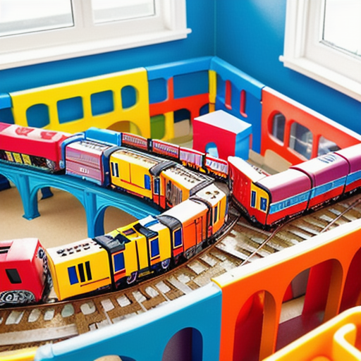 Afbeelding van Creatieve educatieve spelletjes met bouwtreinen