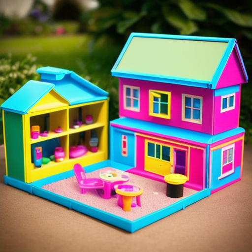 Afbeelding van Tover kunststof speelgoed huisjes om met leuke accessoires