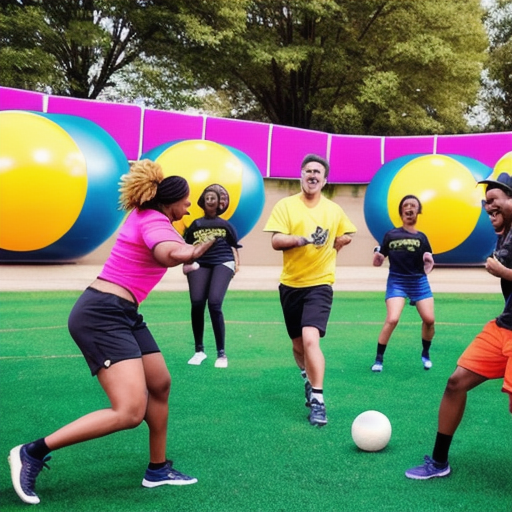 Afbeelding van Voordelen van rubberen balspellen voor teamactiviteiten