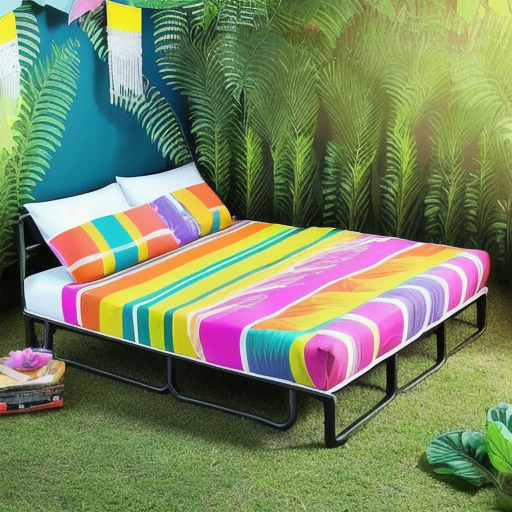 Afbeelding van Opvouwbare tuinbedden: de ideale keuze voor festivalgangers