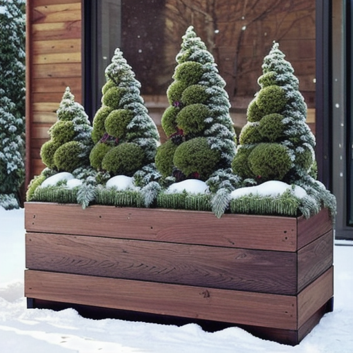 Afbeelding van Onderhoud van multifunctionele tuinplanters in de winter