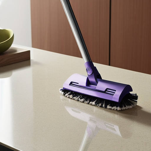 Afbeelding van Effectief gebruik van een opvouwbare handbezem in kleine ruimtes