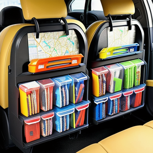 Afbeelding van Plastic auto-organizers: de perfecte oplossing voor roadtrips